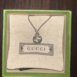Gucci Mens Interlocking G Pendant Necklace